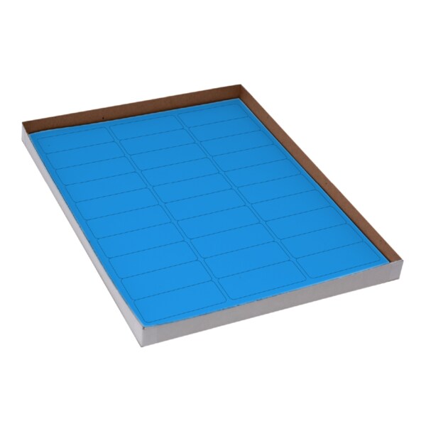 Cryo Label Laser Sheets 67x25mm for Racks/Boxes Blue